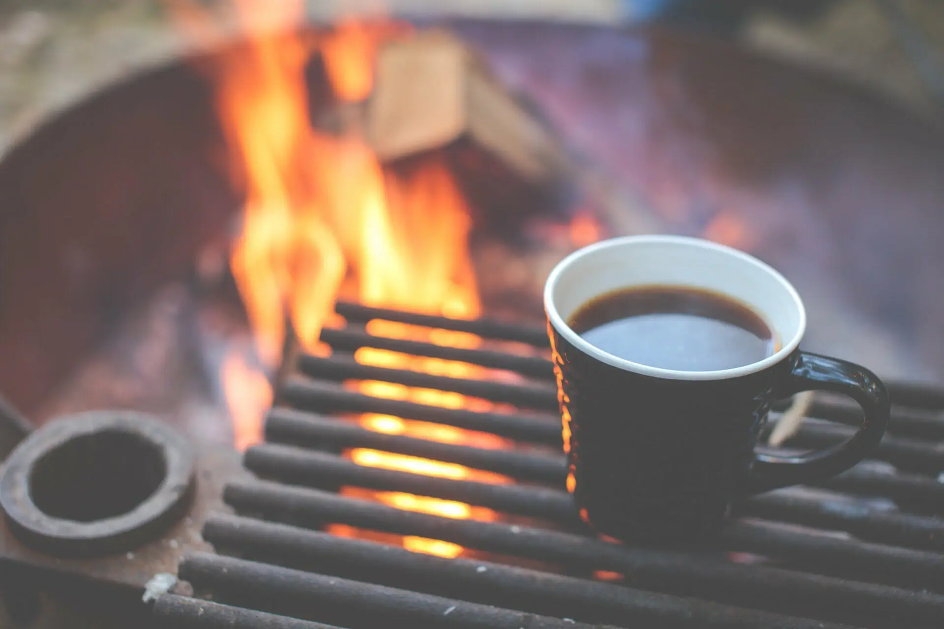 Koffie tijdens kamperen