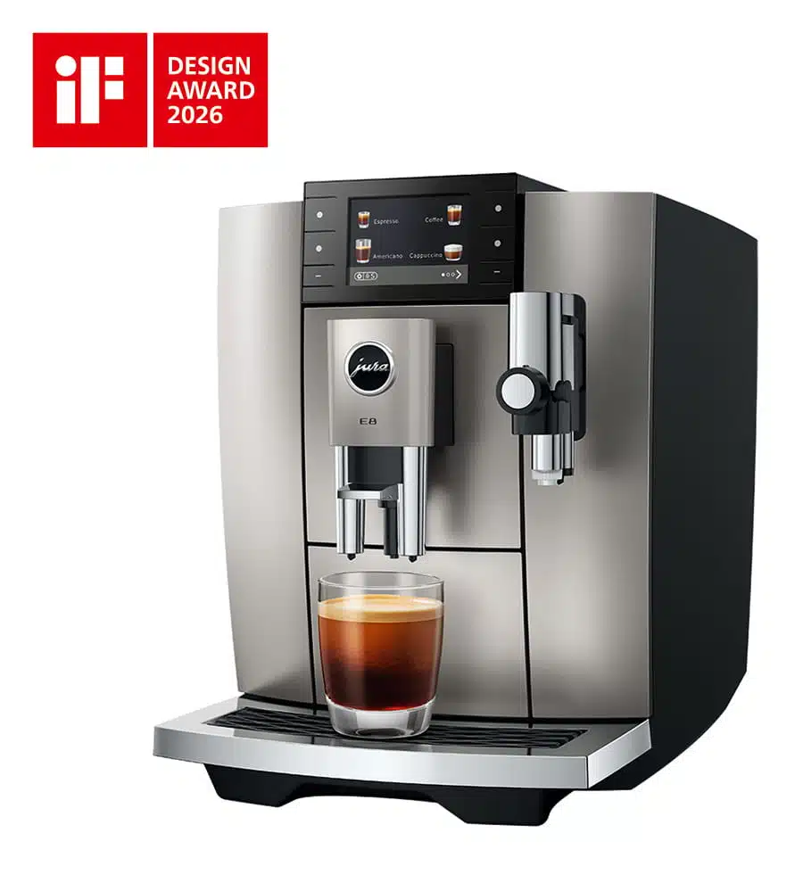 jura e8 1 JURA E8 Midnight Silver koffiemachine