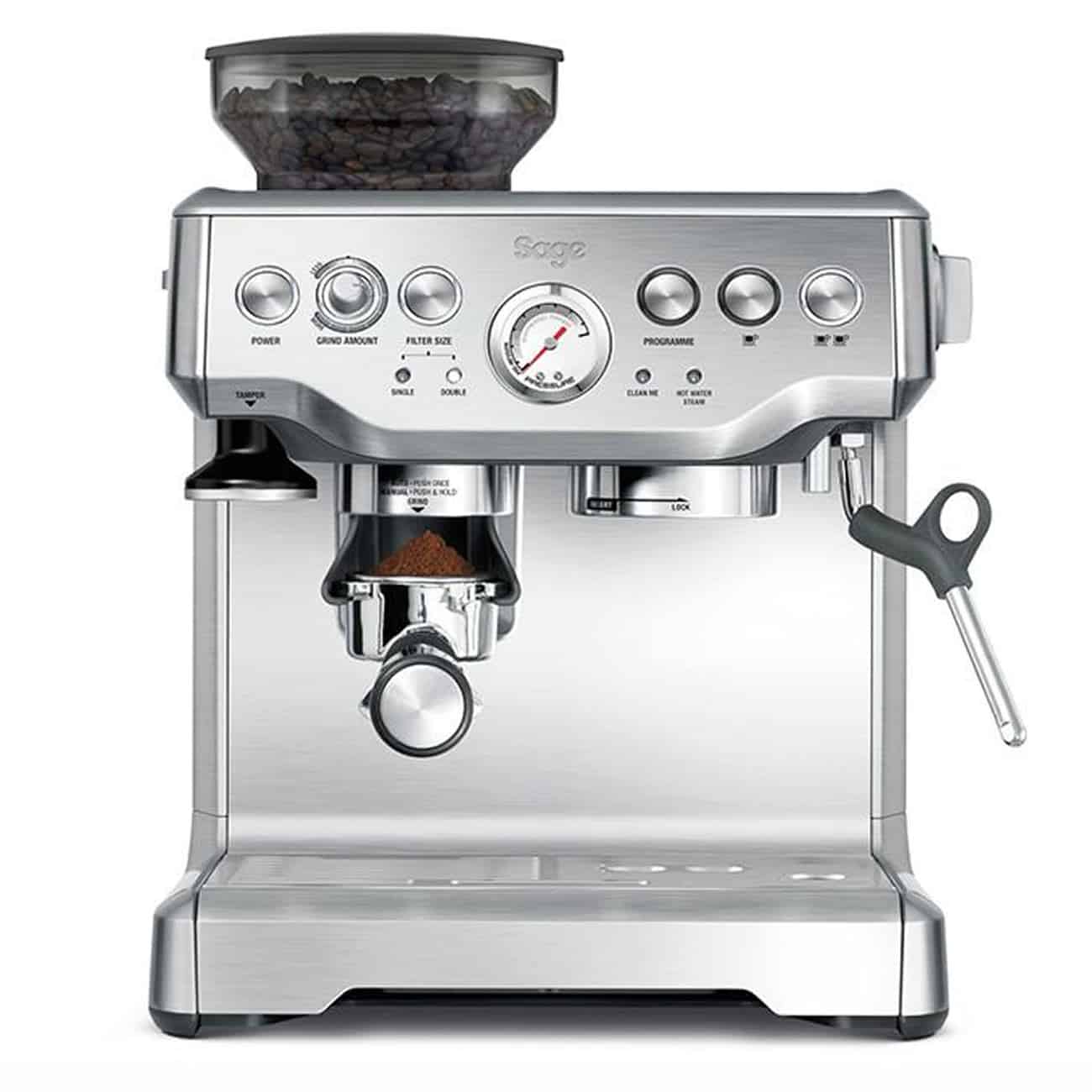 sage the barista express - beste halfautomatische espressomachine voor beginners